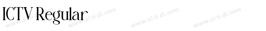 ICTV Regular字体转换